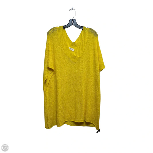 Top Short Sleeve By Zenana Outfitters In Yellow, Size: 1x