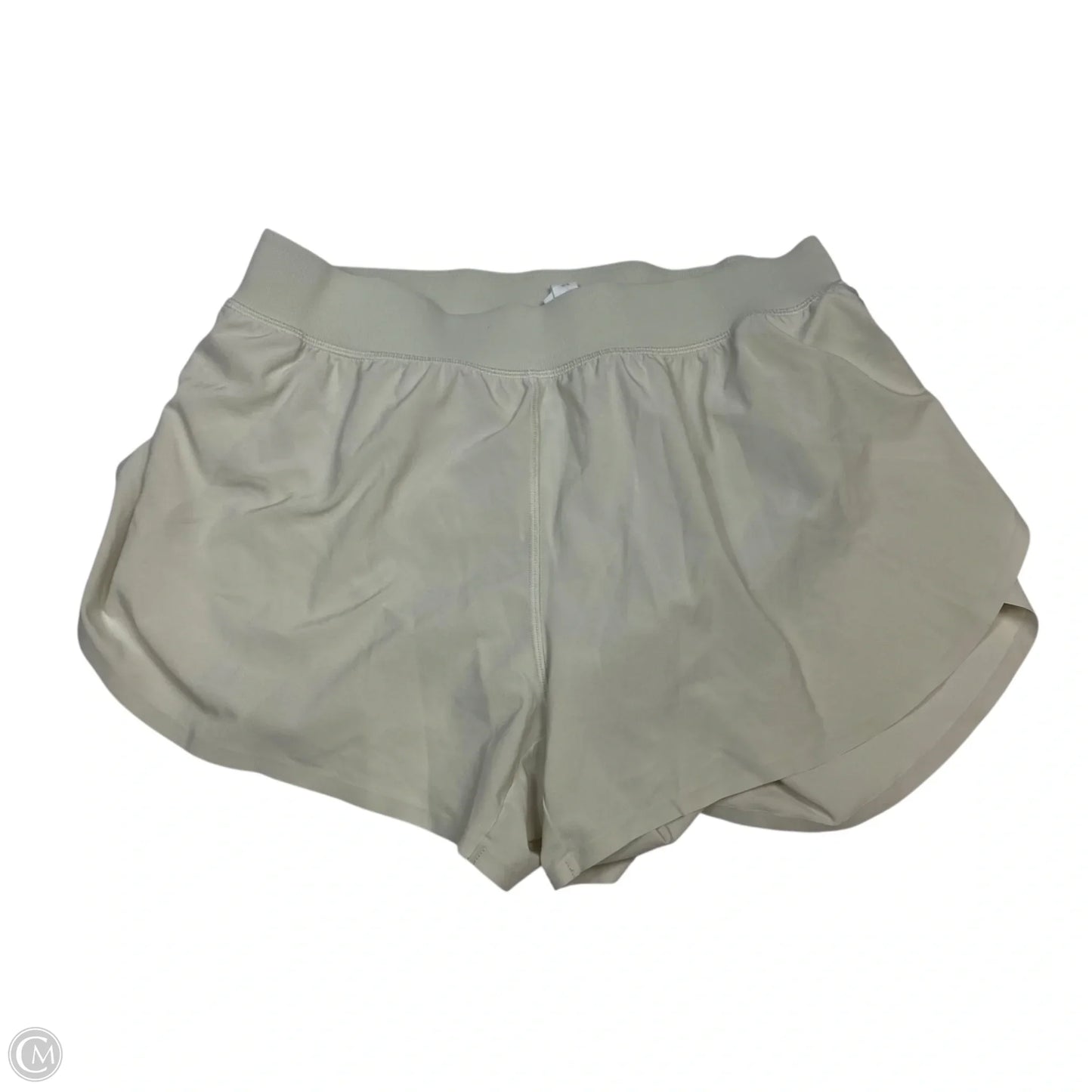 Athletic Shorts By Crz Yoga In Cream, Size: L
