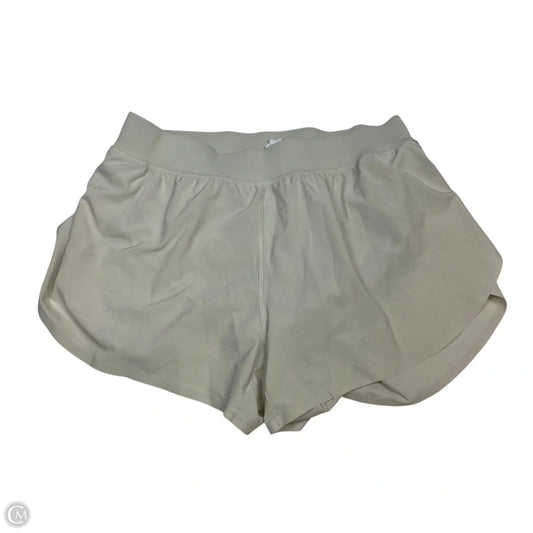 Athletic Shorts By Crz Yoga In Cream, Size: L