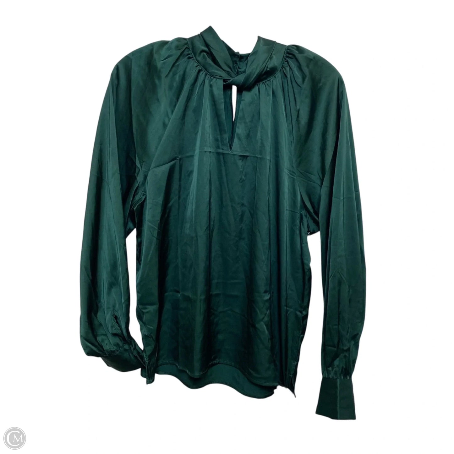 Top Long Sleeve By Blu Pepper In Green, Size: M