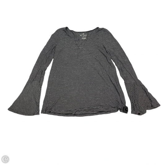Top Long Sleeve By American Eagle In Black, Size: S