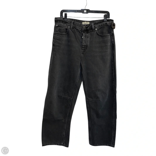 Jeans Cropped By Madewell In Black, Size: 8