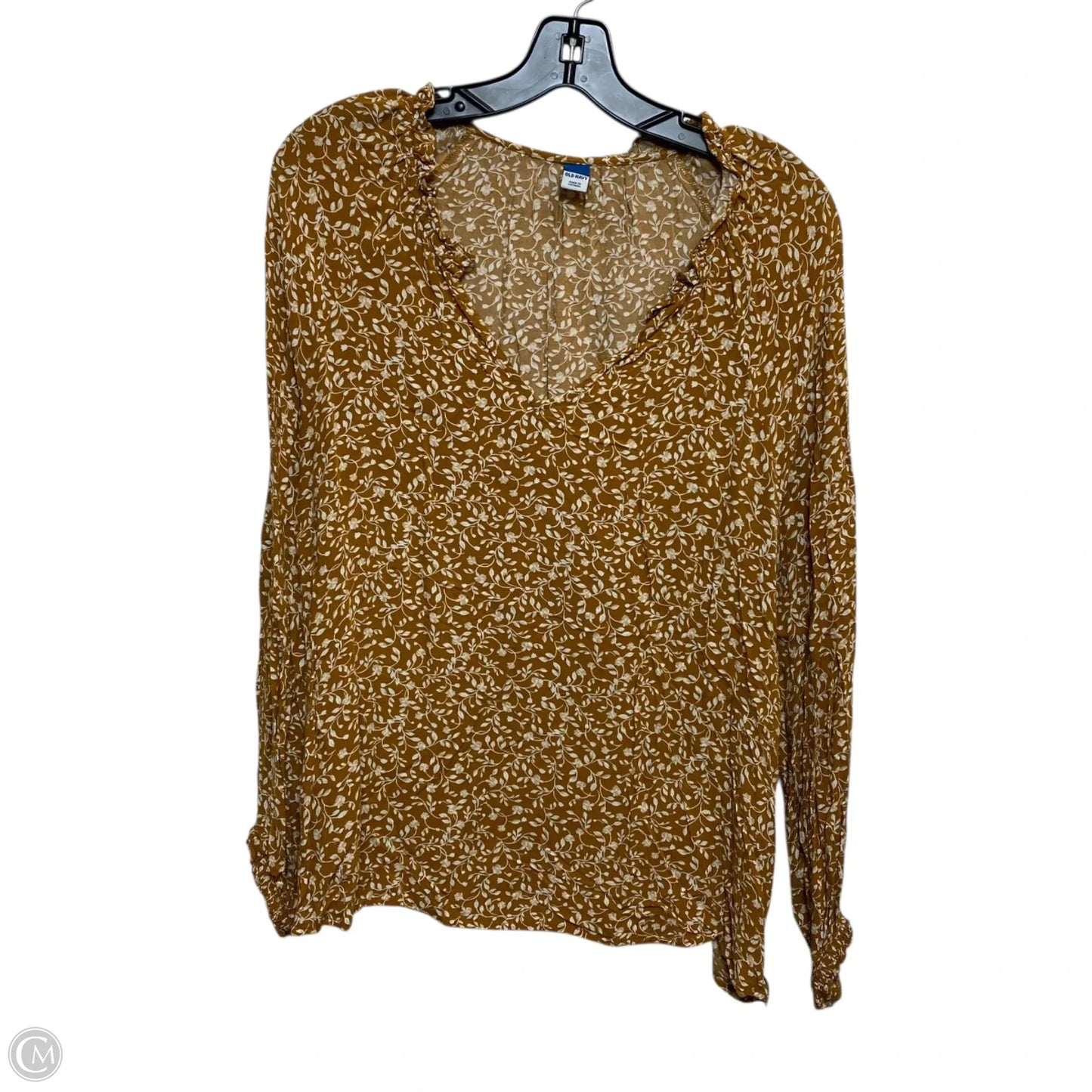 Top Long Sleeve By Old Navy In Orange, Size: M