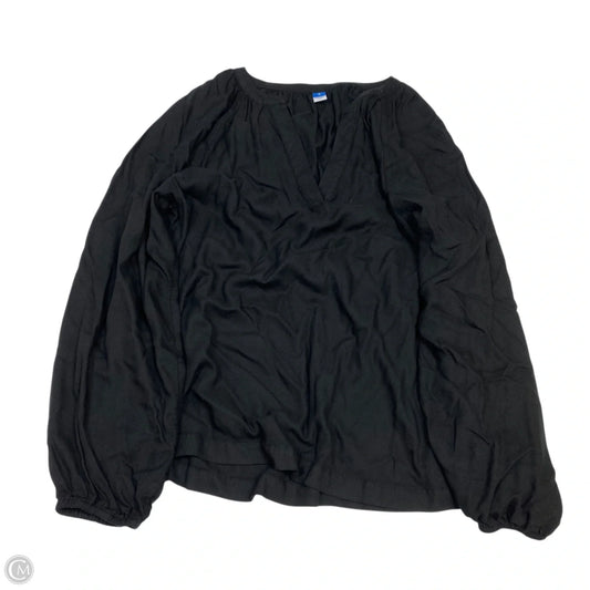 Top Long Sleeve By Old Navy In Black, Size: M