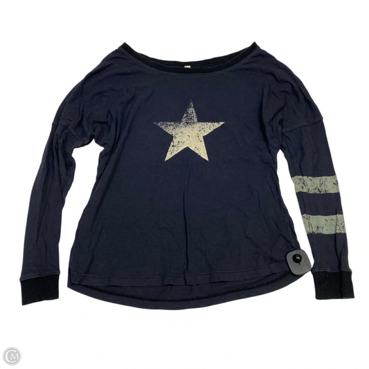 Top Long Sleeve By Free People In Blue, Size: Xs