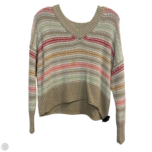 Sweater By American Eagle In Tan, Size: Xs