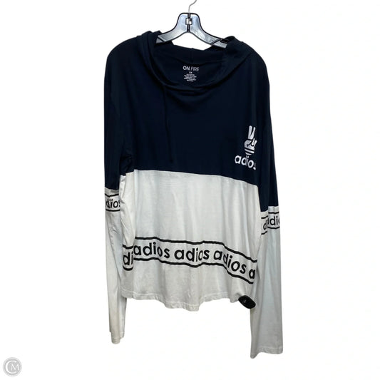 Top Long Sleeve By On Fire In Navy, Size: 3x