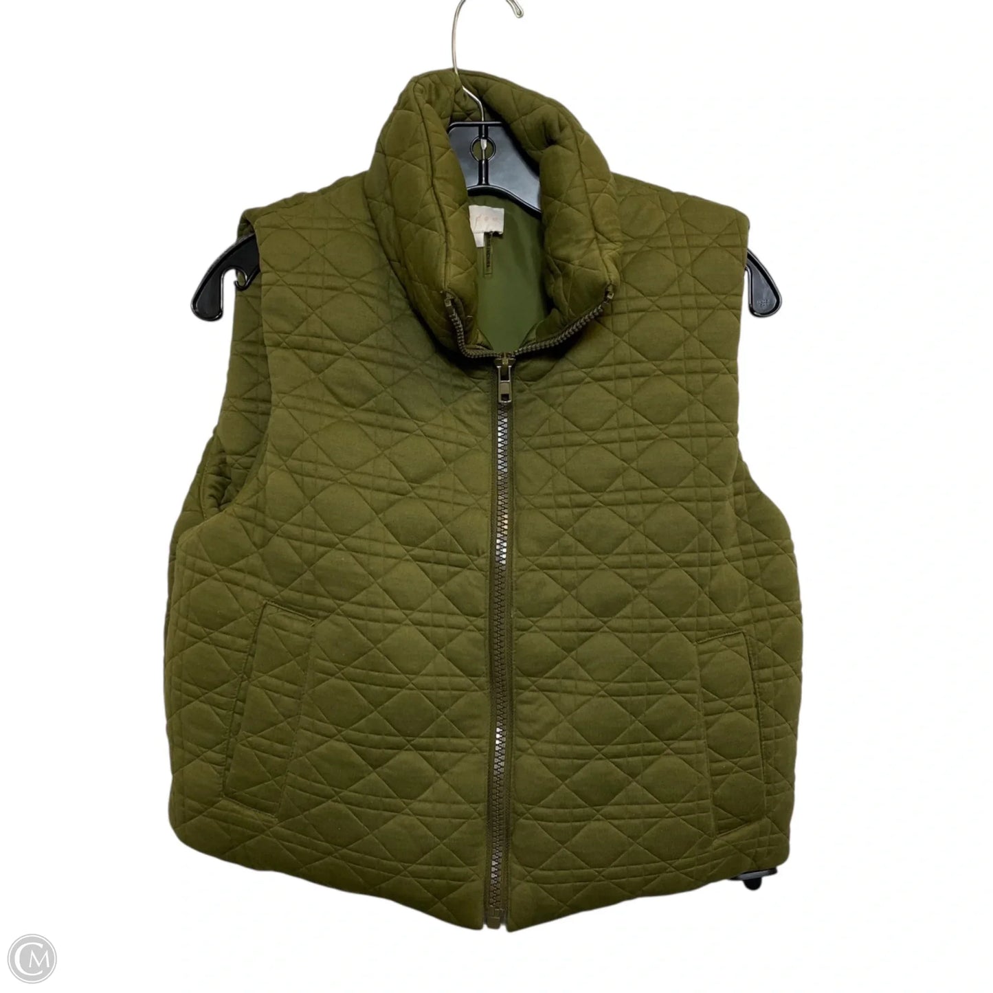 Vest Puffer & Quilted By Entro In Green, Size: S