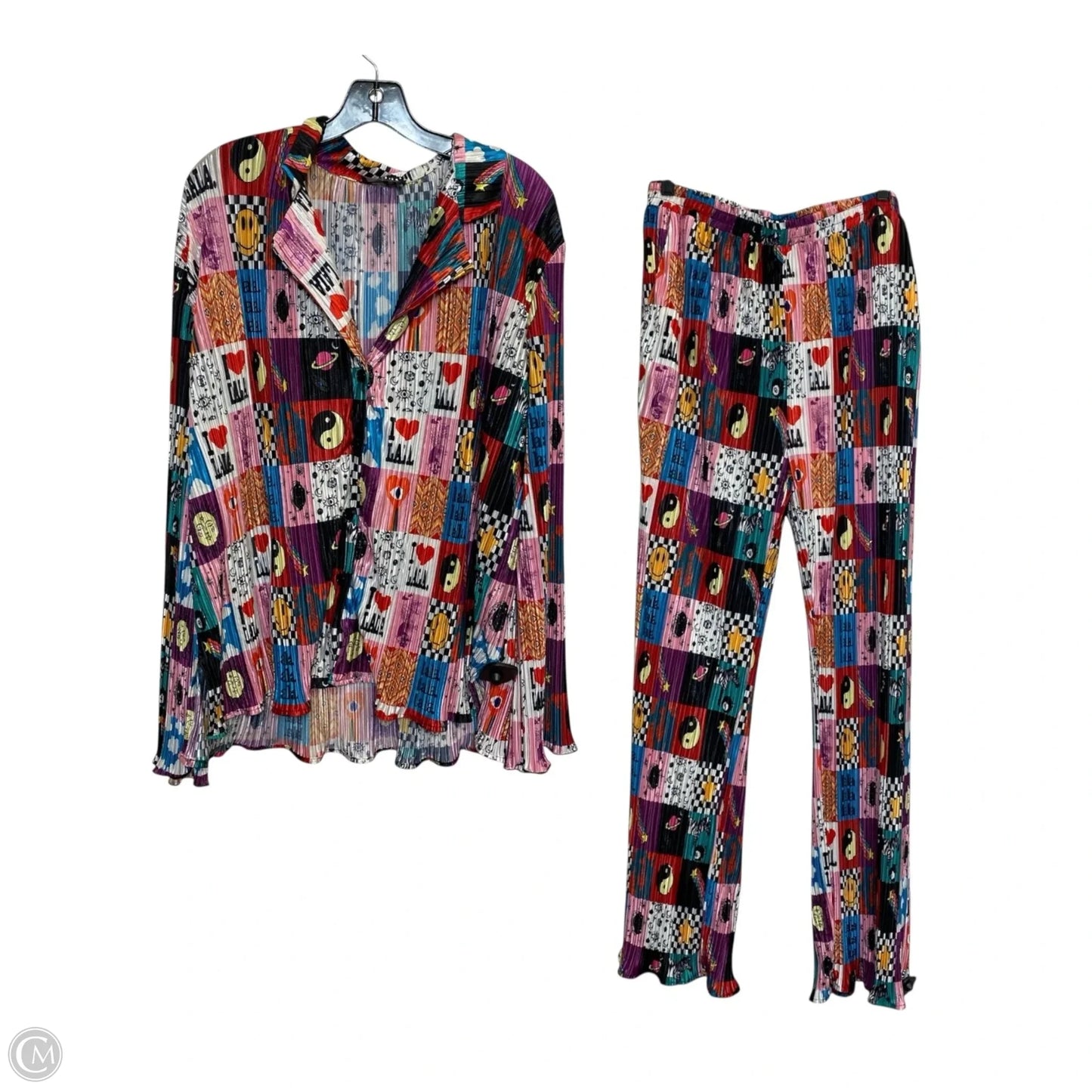 Pants Set 2pc By Lala In Multi-colored, Size: Xl