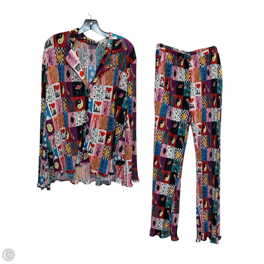 Pants Set 2pc By Lala In Multi-colored, Size: Xl