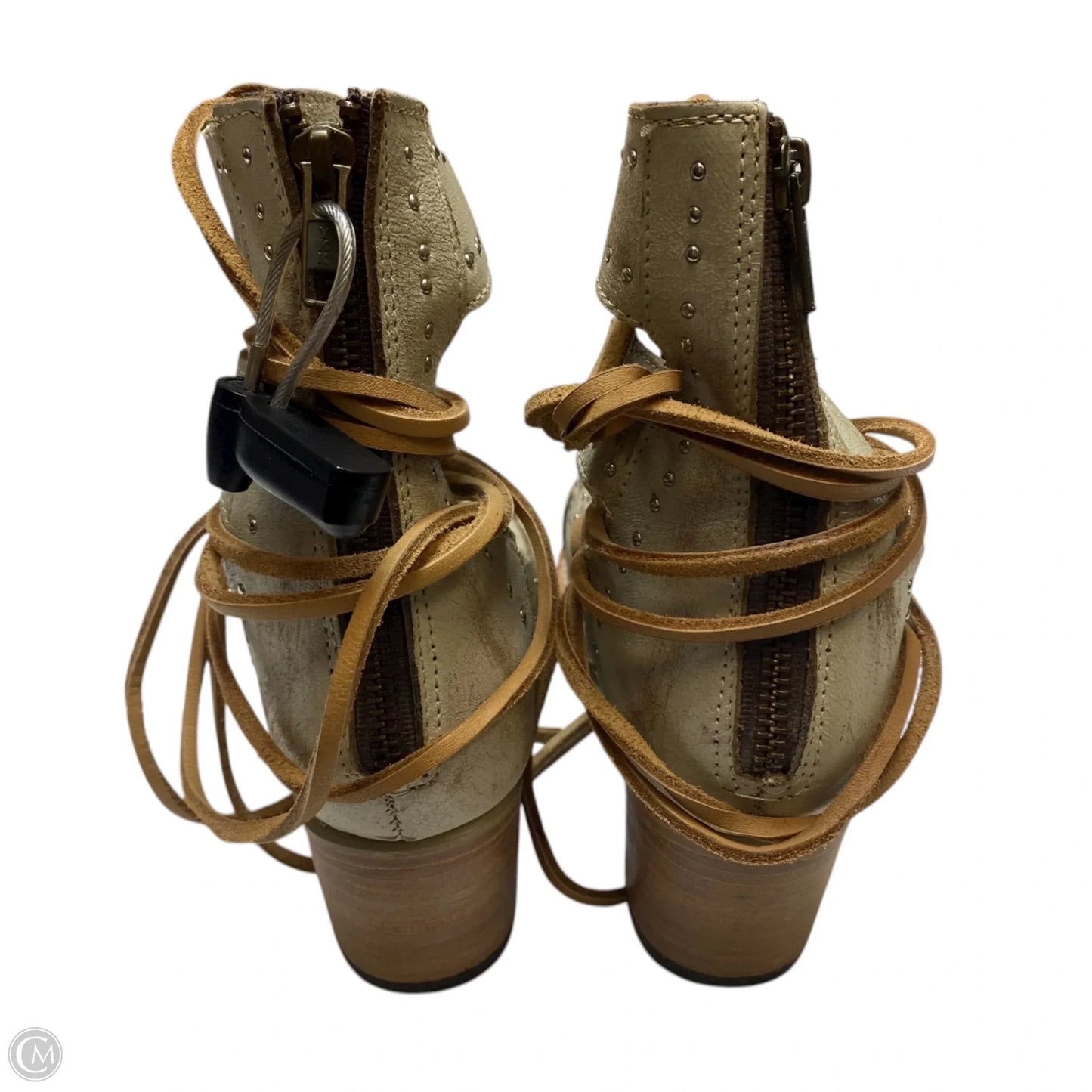 Sandals Designer By Freebird In Grey, Size: 7