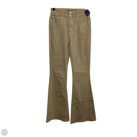 Jeans Flared By Judy Blue In Tan, Size: 4