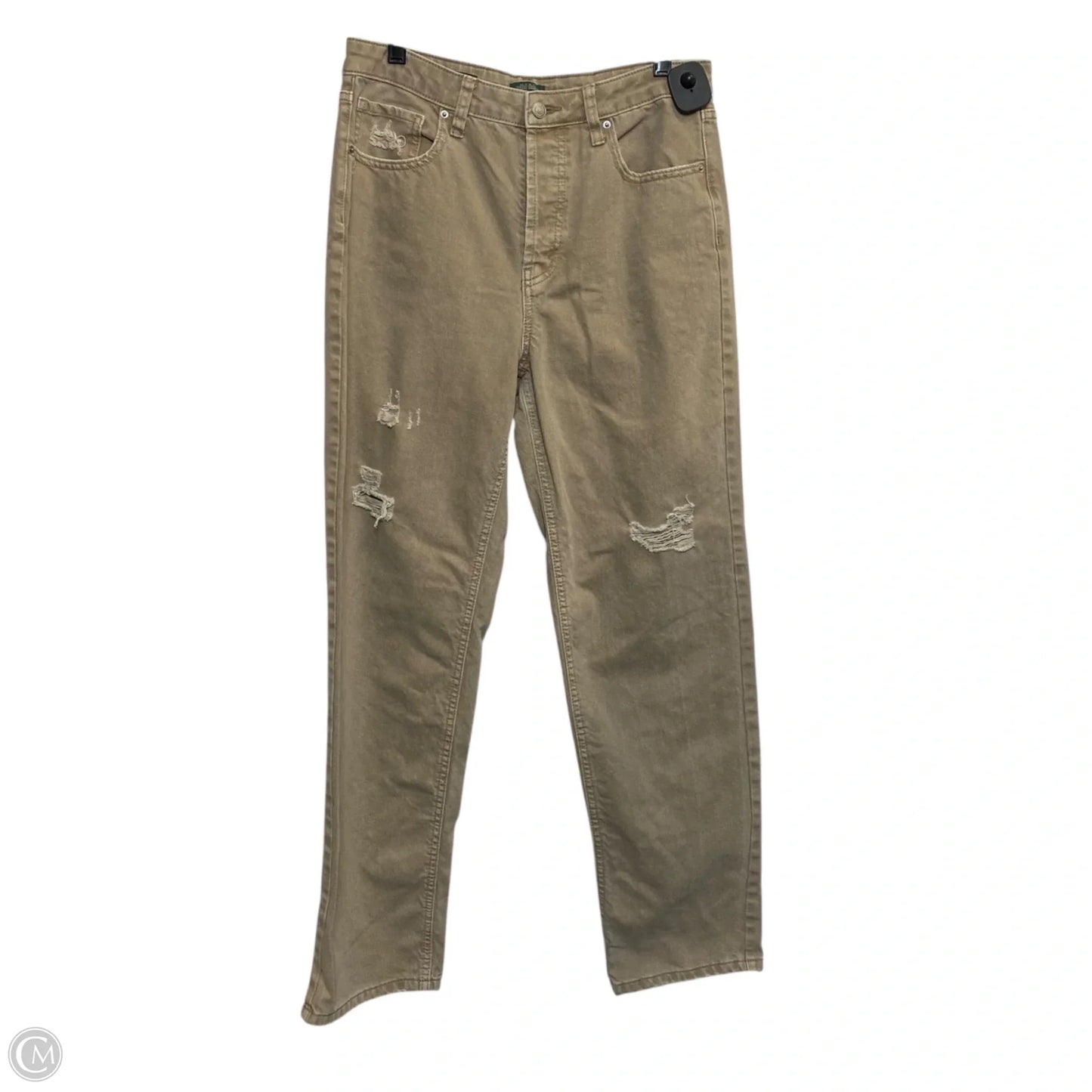 Jeans Straight By Wild Fable In Tan Denim, Size: 8