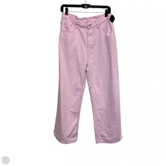 Jeans Cropped By Clothes Mentor In Pink, Size: L