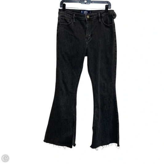 Jeans Flared By Hollister In Black, Size: 12