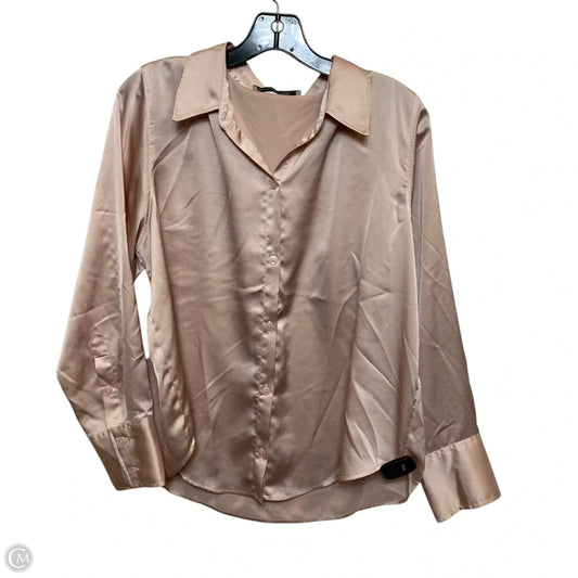 Top Long Sleeve By Abercrombie And Fitch In Pink, Size: L