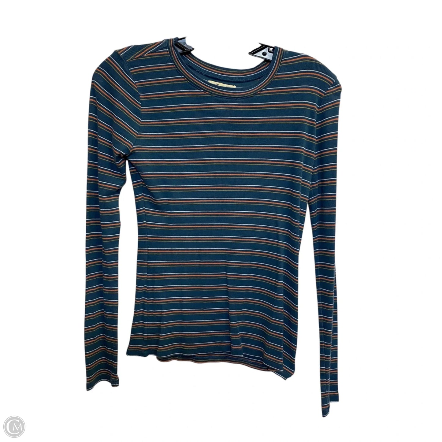 Top Long Sleeve By Madewell In Blue, Size: S