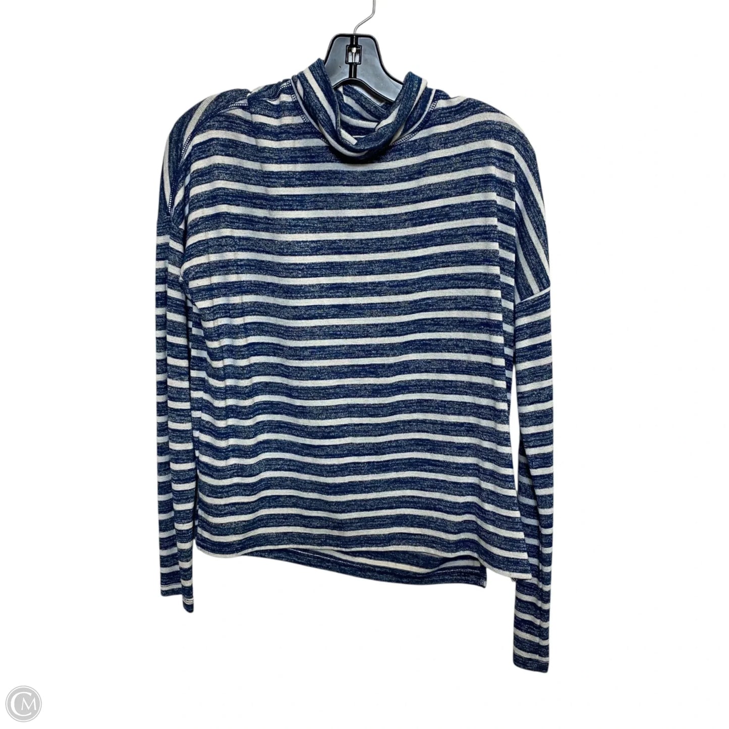 Top Long Sleeve By Banana Republic In Blue, Size: S
