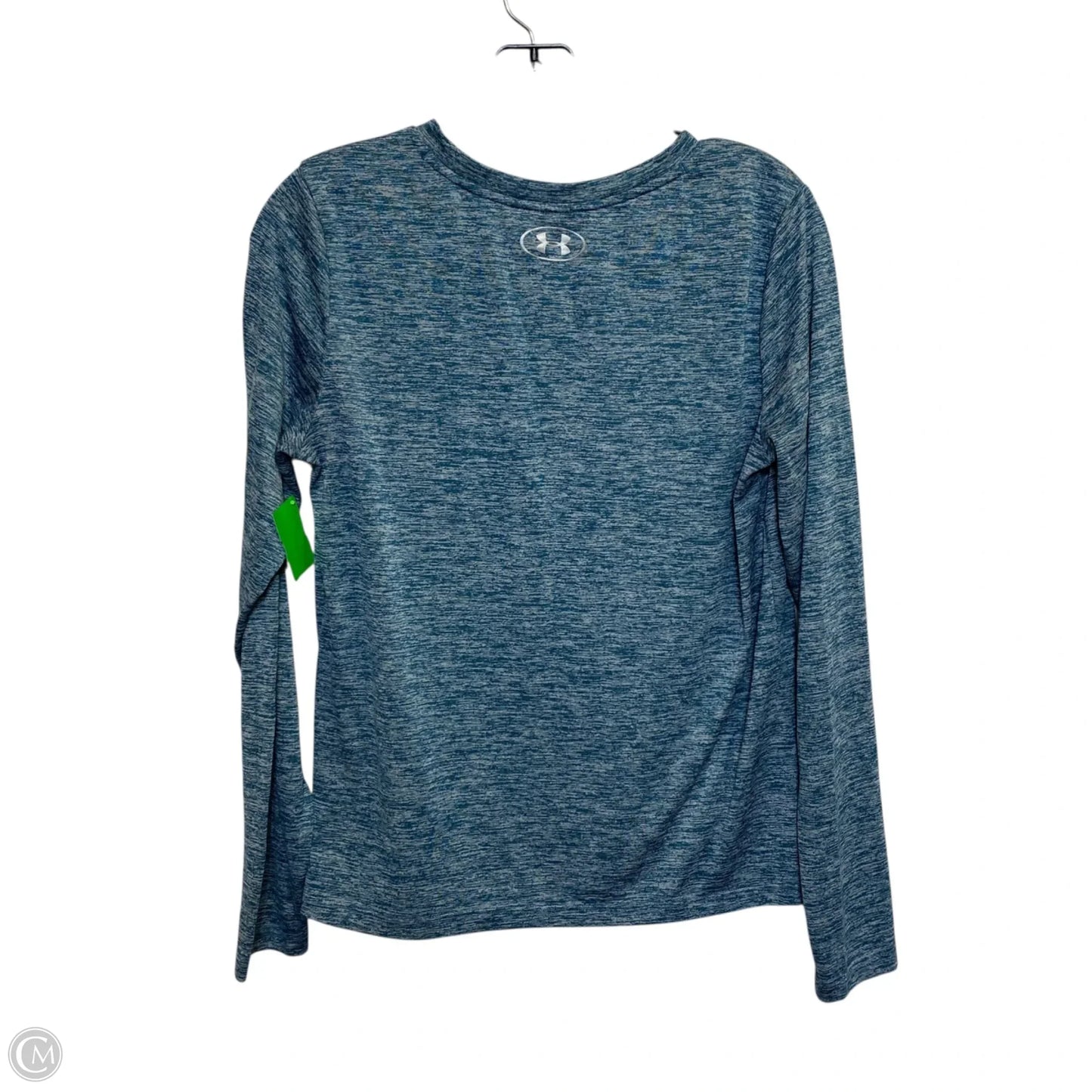 Athletic Top Long Sleeve Crewneck By Under Armour In Blue, Size: M