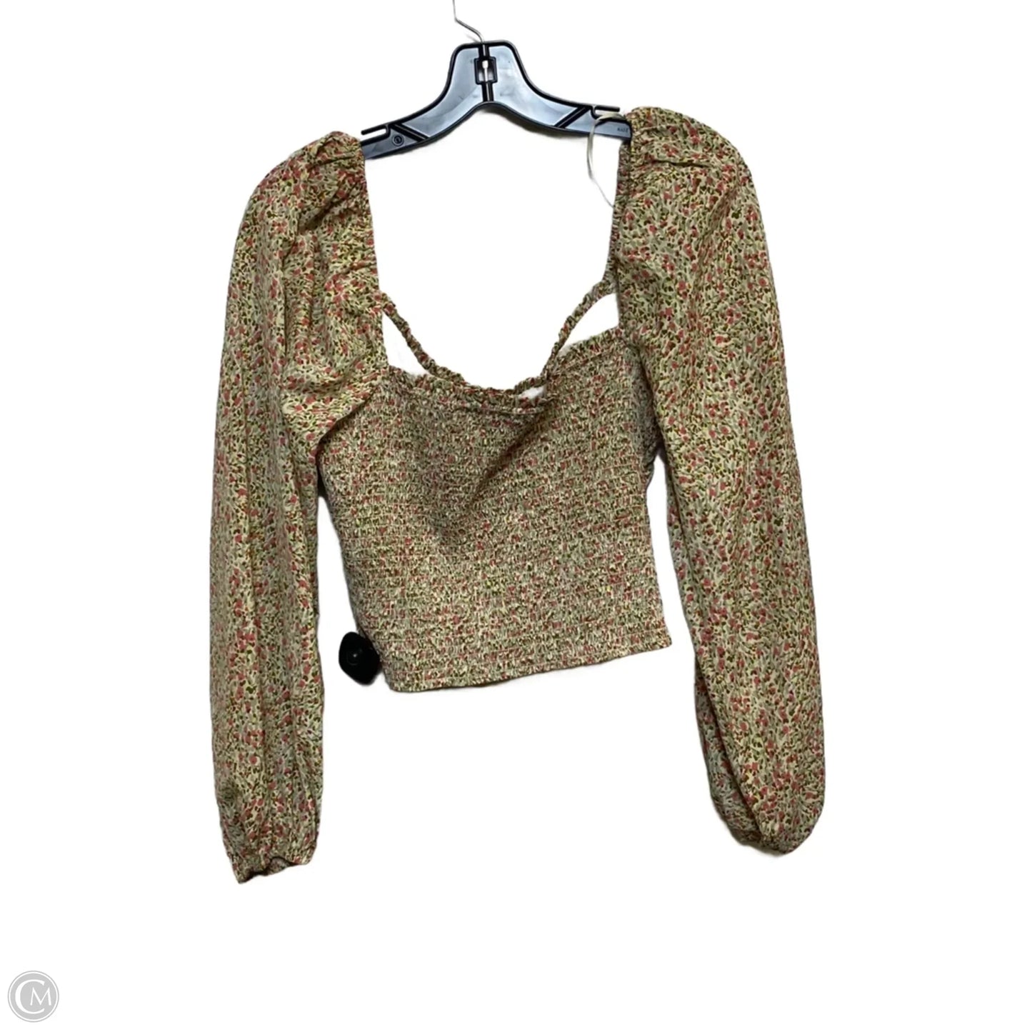 Top Long Sleeve By Lush In Green, Size: L