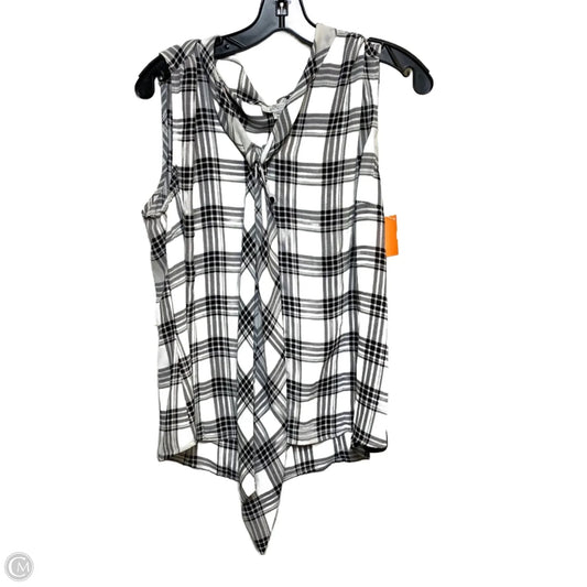 Top Sleeveless By Tahari In White, Size: Xl