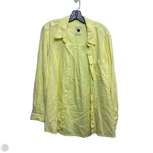 Top Long Sleeve By Universal Thread In Yellow, Size: Xxl