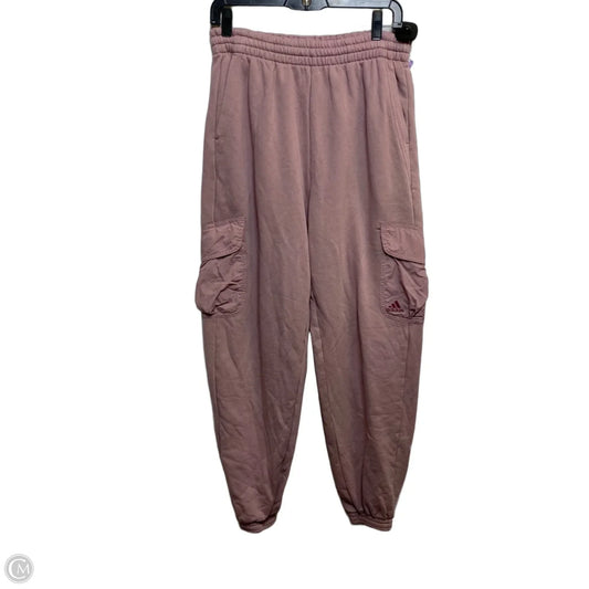 Athletic Pants By Adidas In Pink, Size: M