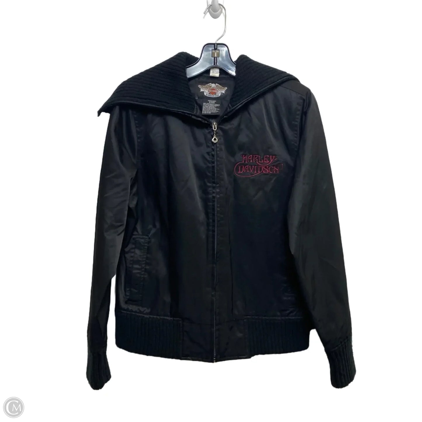 Jacket Windbreaker By Harley Davidson In Black, Size: M