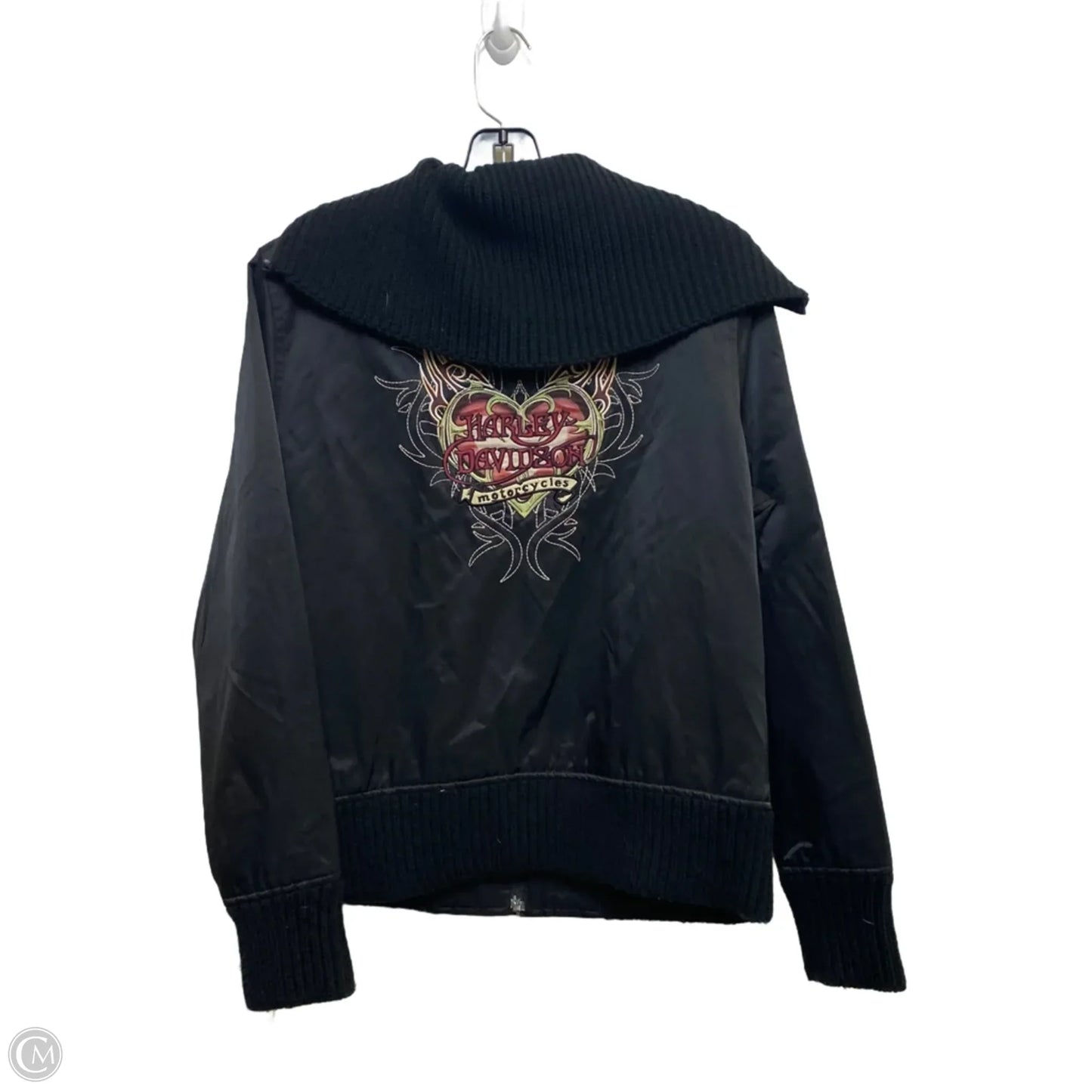 Jacket Windbreaker By Harley Davidson In Black, Size: M