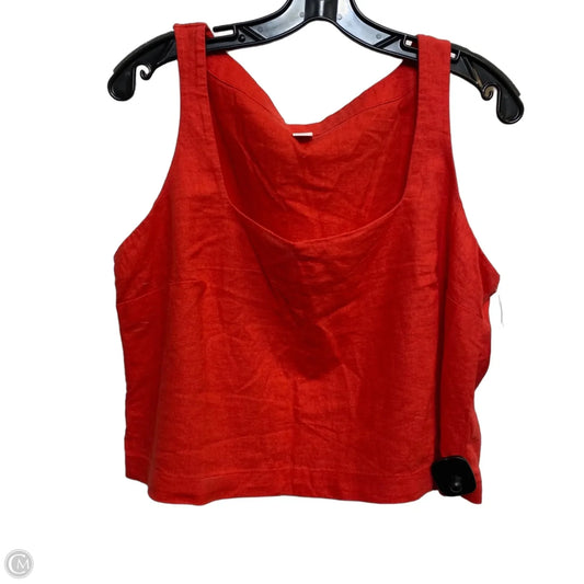 Top Sleeveless By Old Navy In Red, Size: L