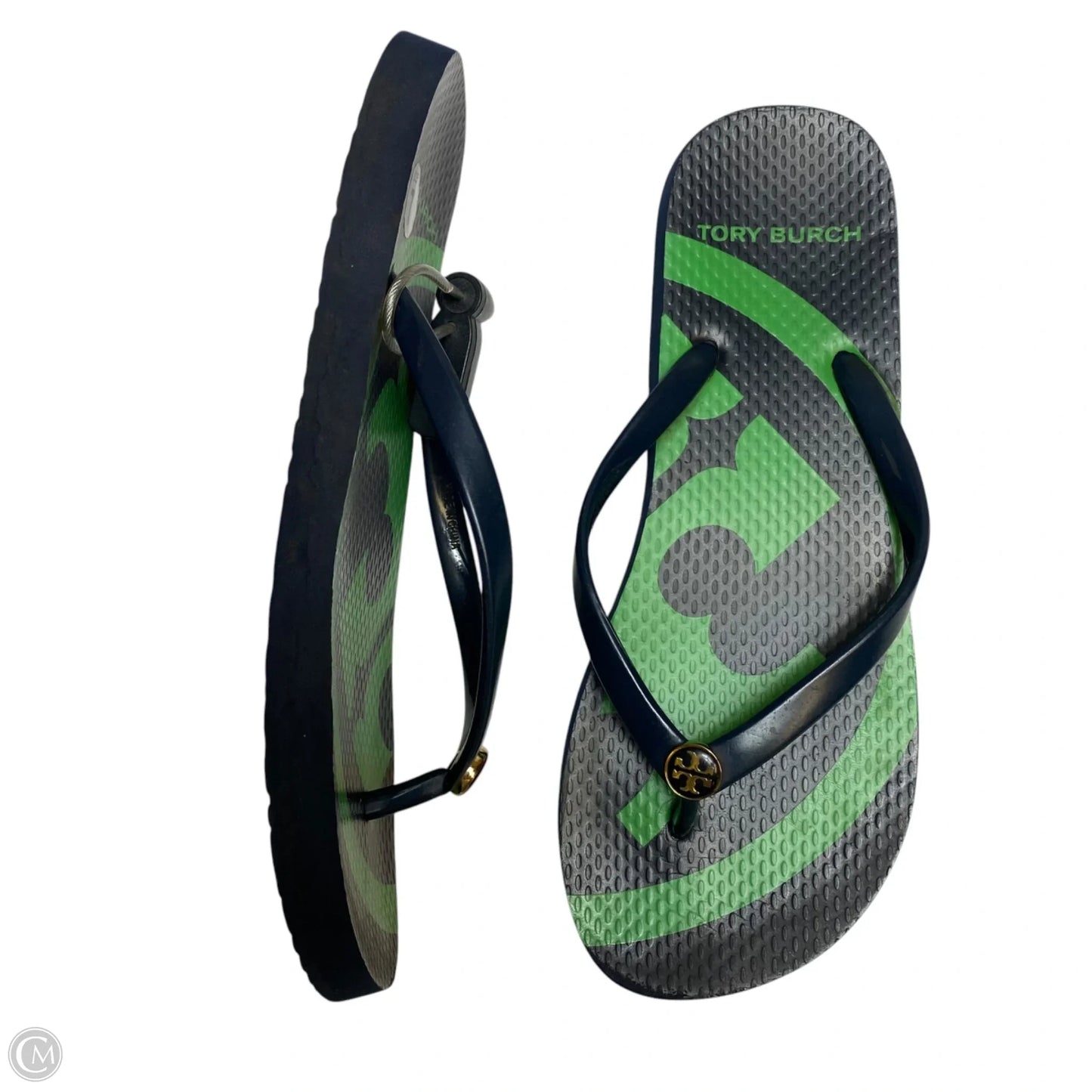 Sandals Designer By Tory Burch In Green, Size: 7
