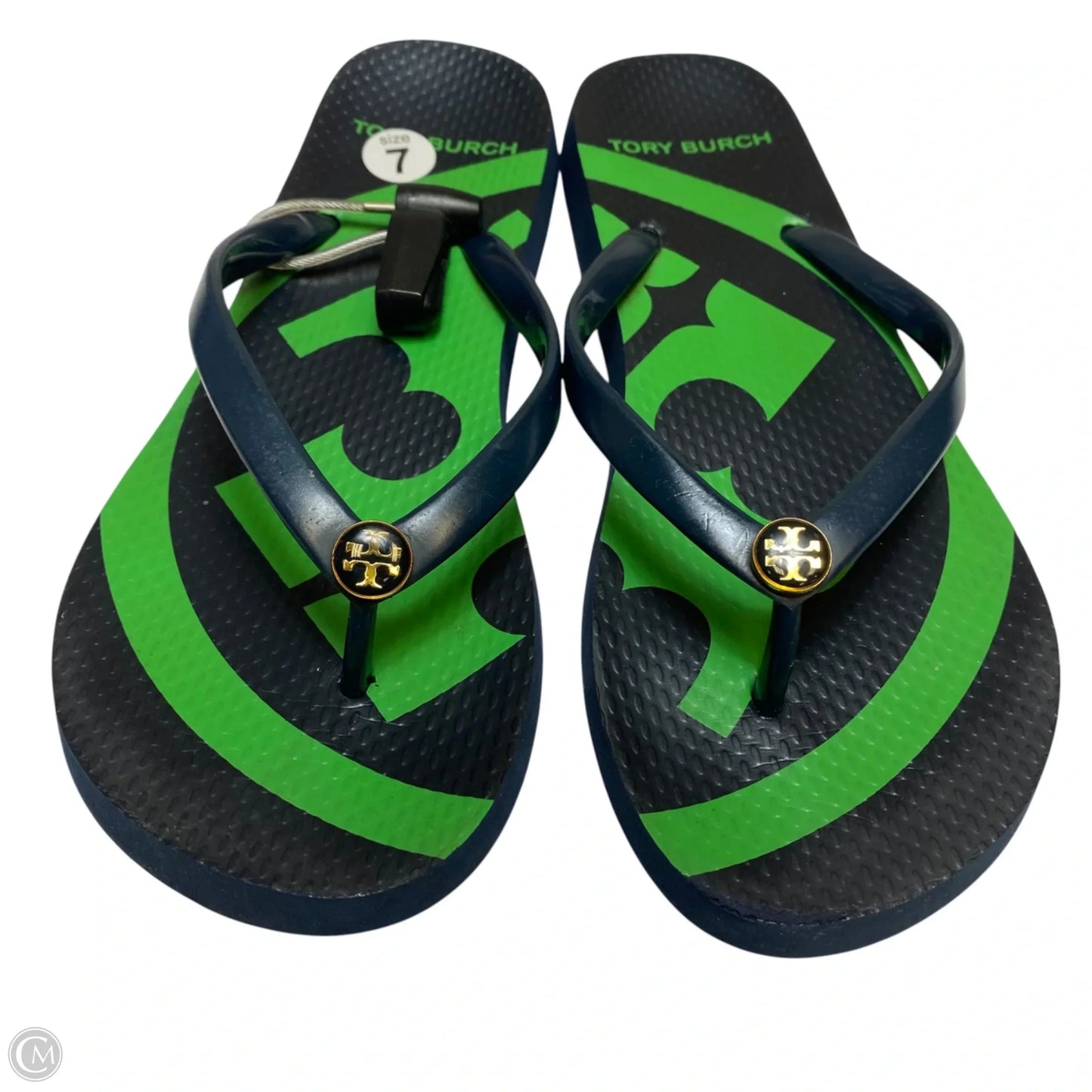 Sandals Designer By Tory Burch In Green, Size: 7