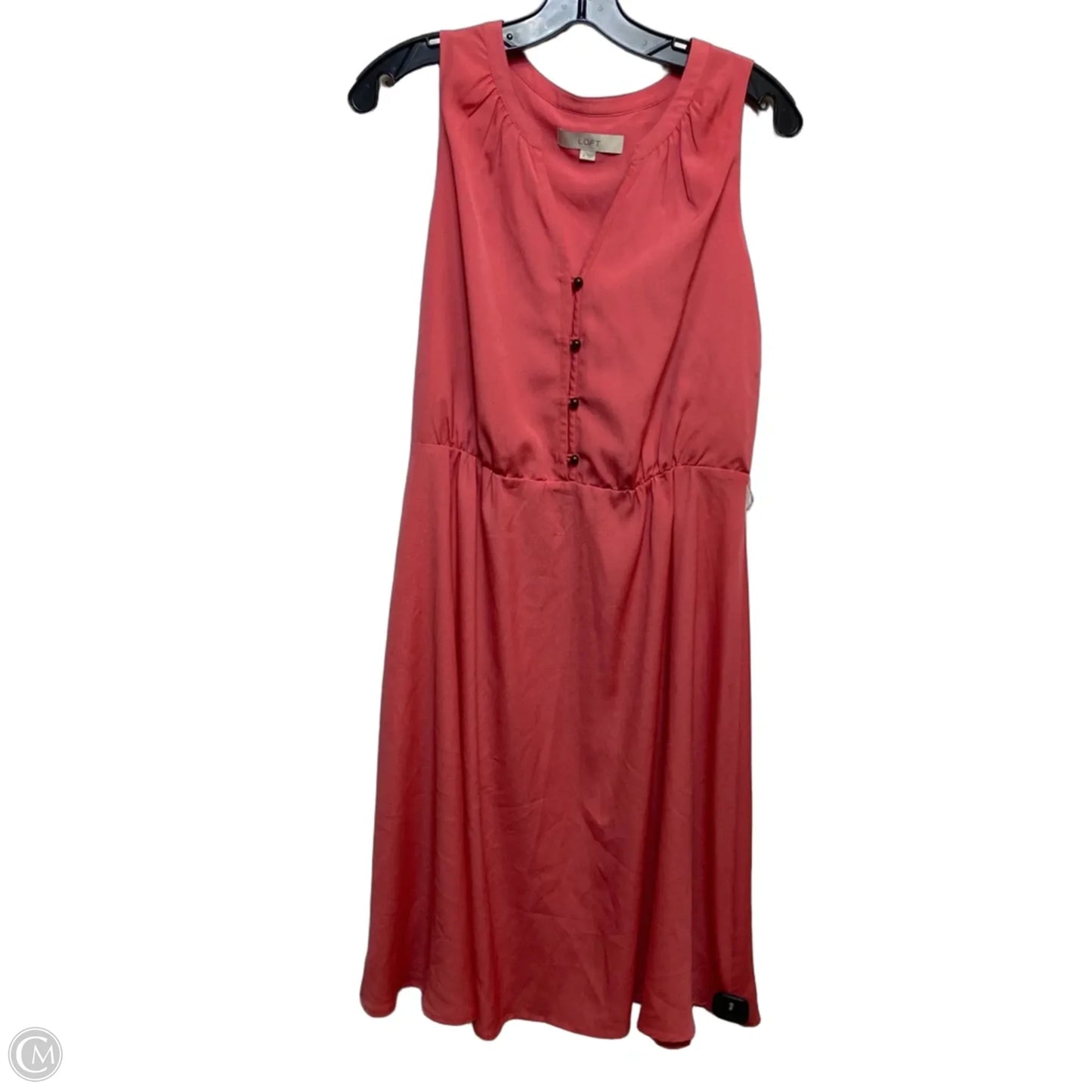 Dress Casual Midi By Loft In Pink, Size: M