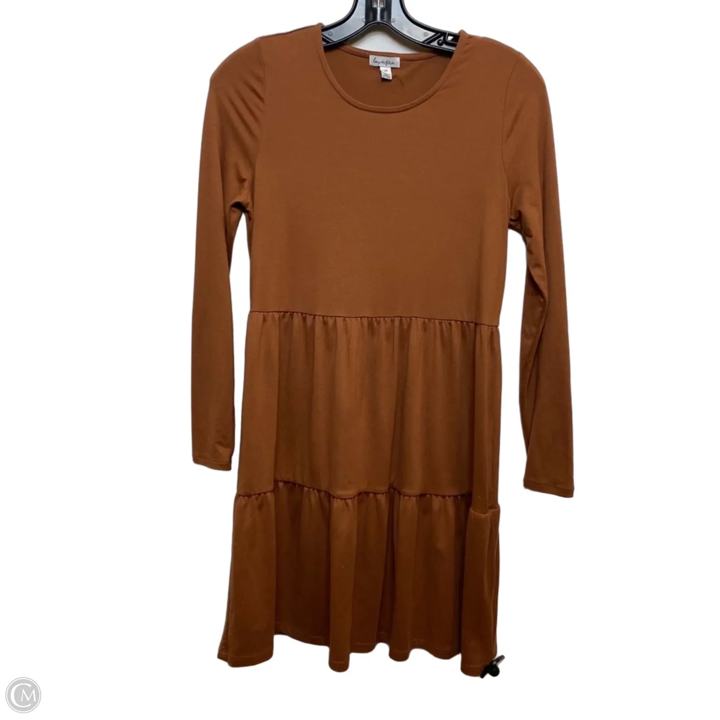 Dress Casual Short By Love Fire In Brown, Size: S