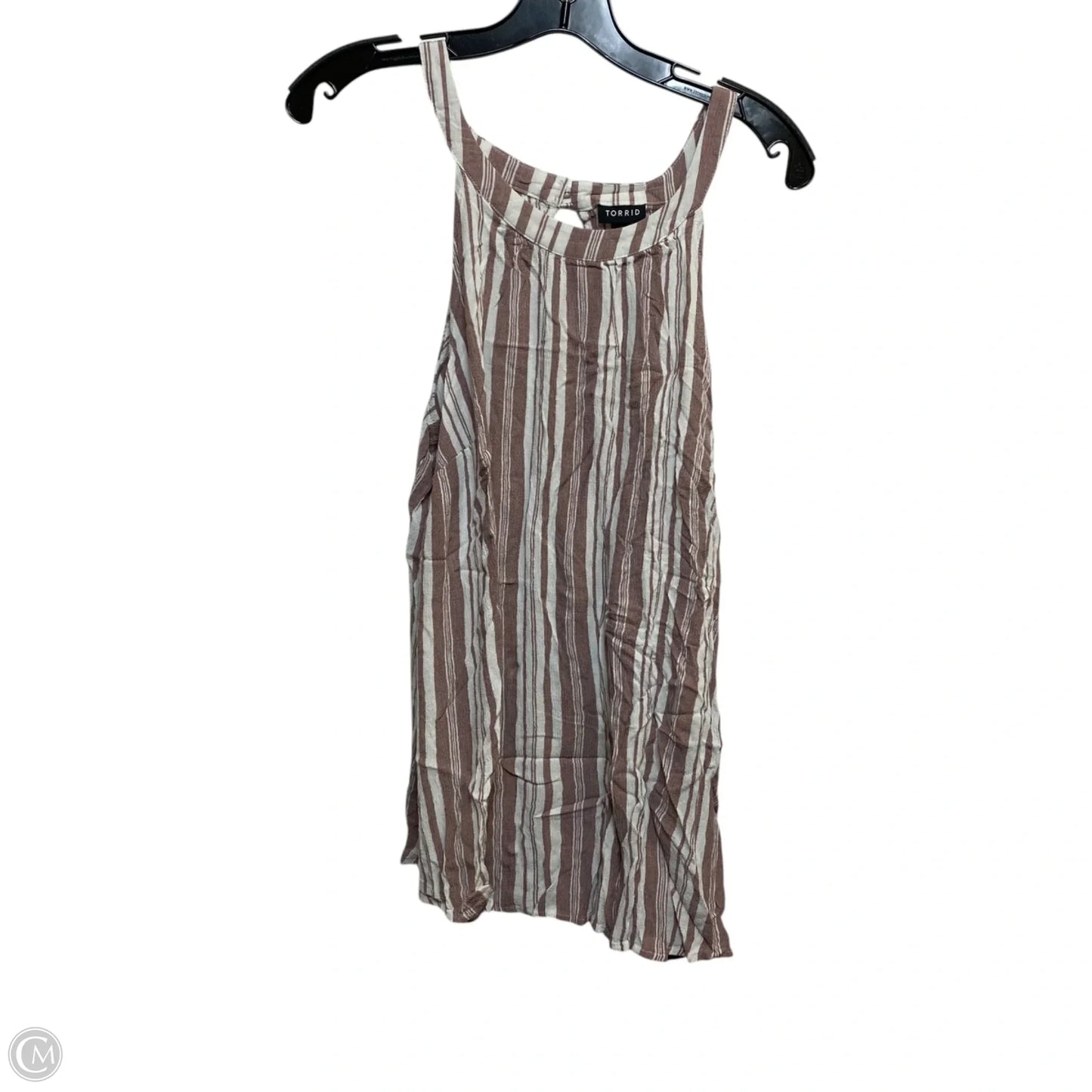 Top Sleeveless By Torrid In Tan, Size: 3x