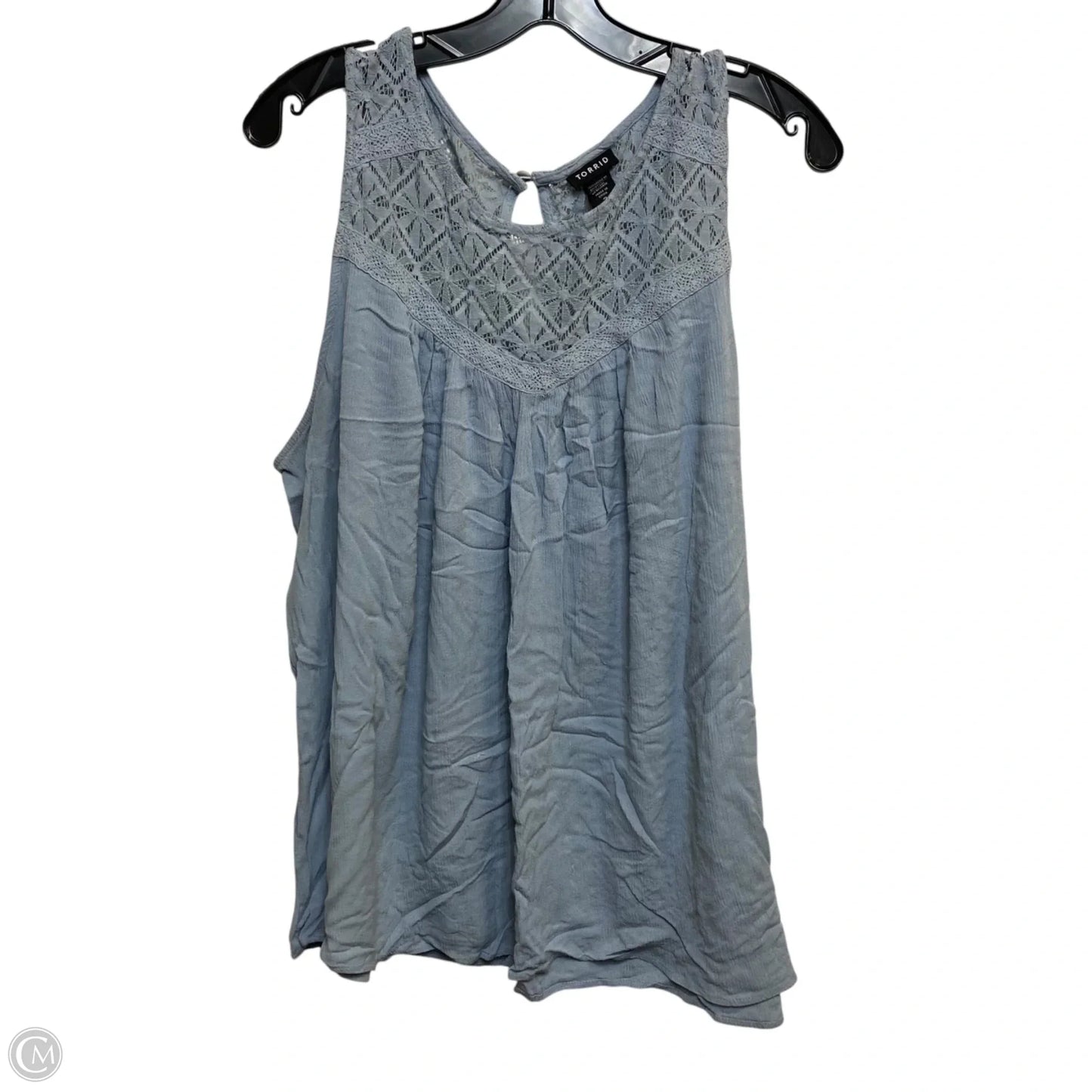 Top Sleeveless By Torrid In Blue, Size: 3x