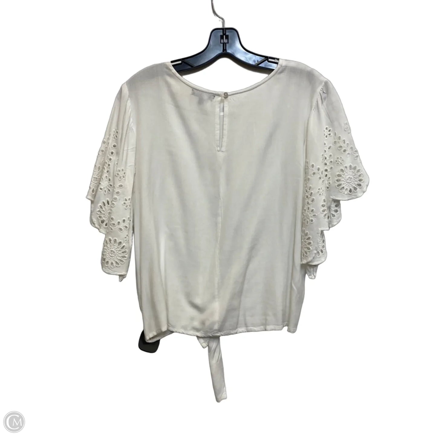 Top Short Sleeve By Style Envy In White, Size: L