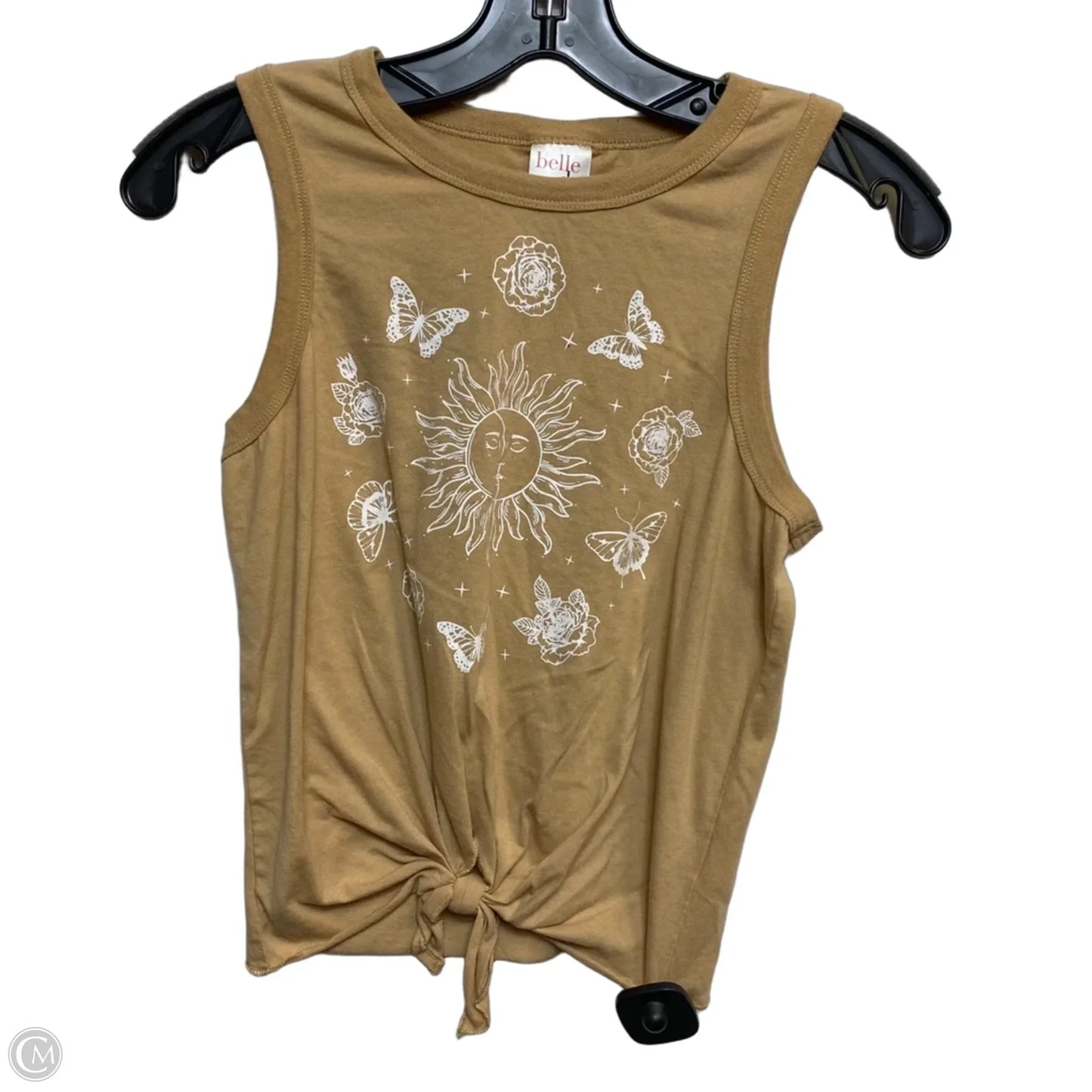 Top Sleeveless By Belle Du Jour In Tan, Size: M