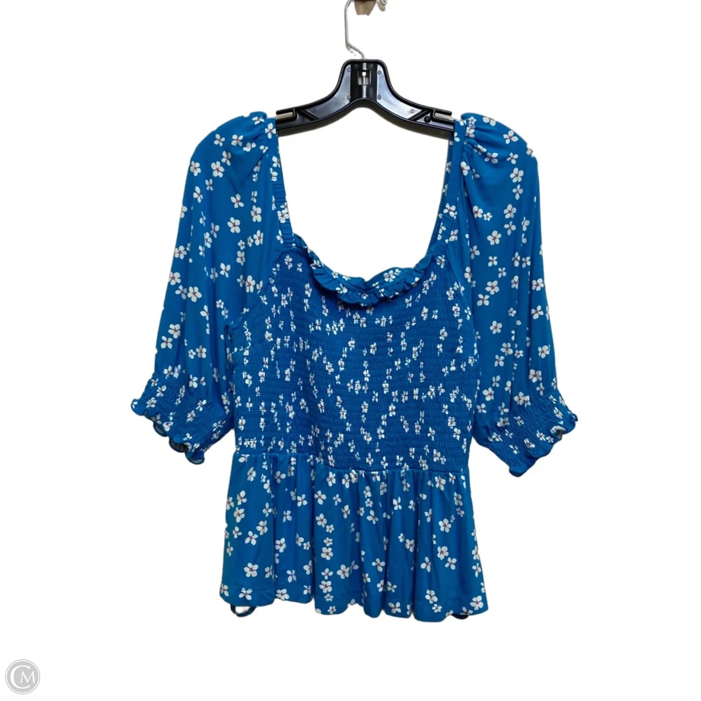 Top Short Sleeve By Draper James In Blue, Size: M