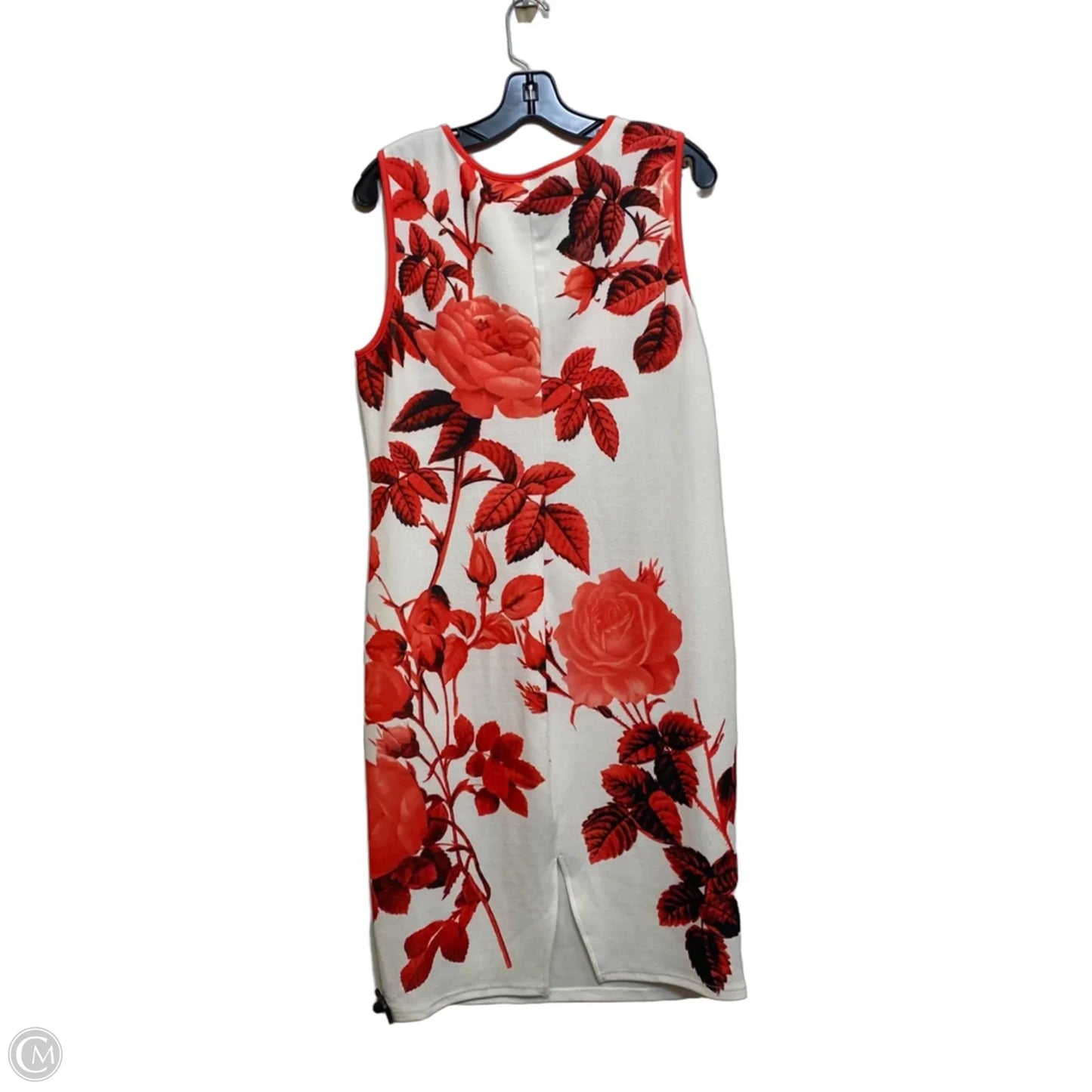 Dress Casual Midi By Shein In Red & White, Size: 2x