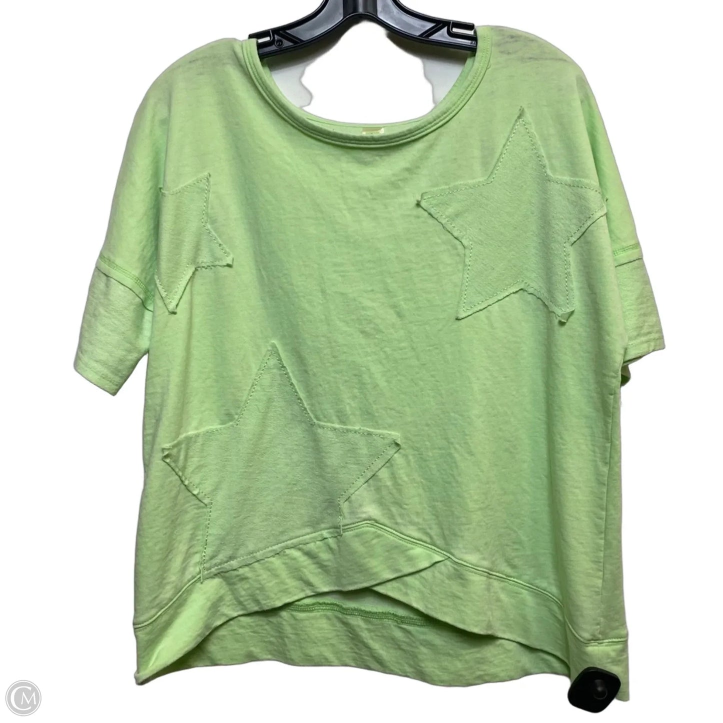 Top Short Sleeve By halcyon In Green, Size: M