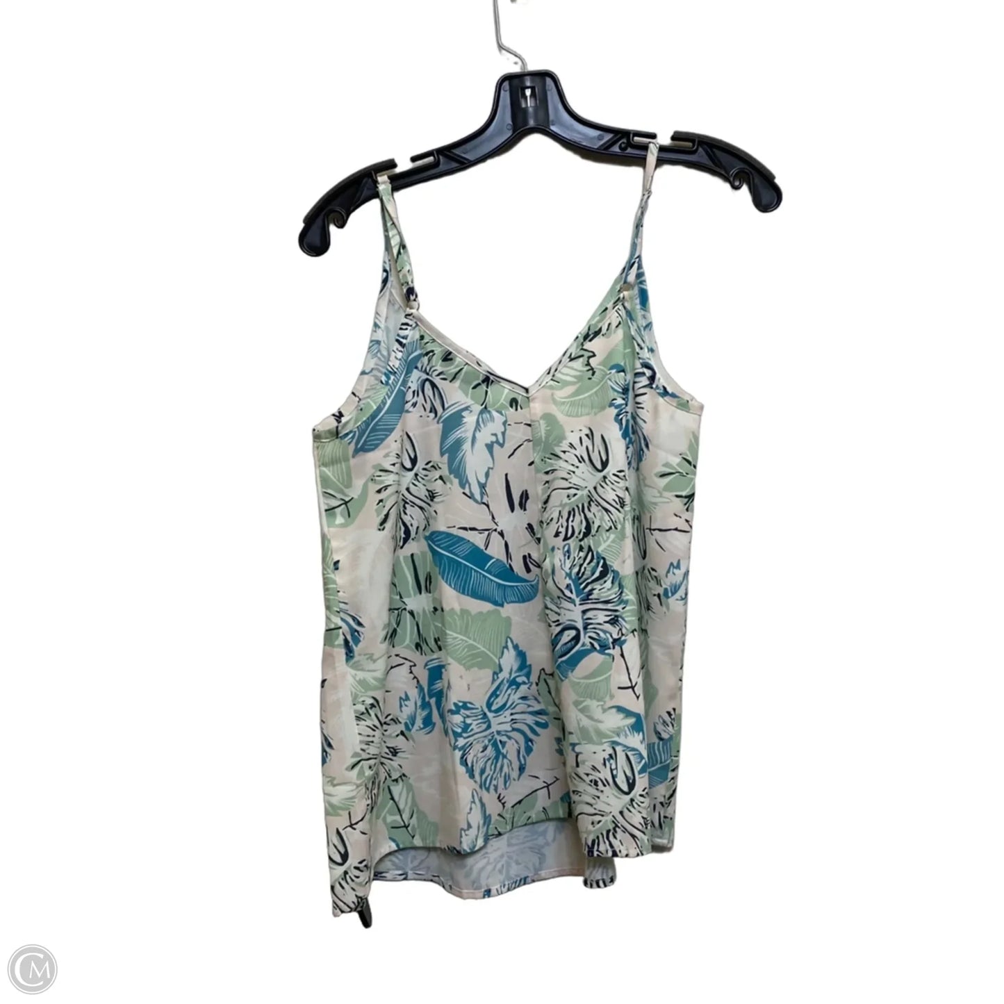 Top Sleeveless By Tecrew In Green, Size: S