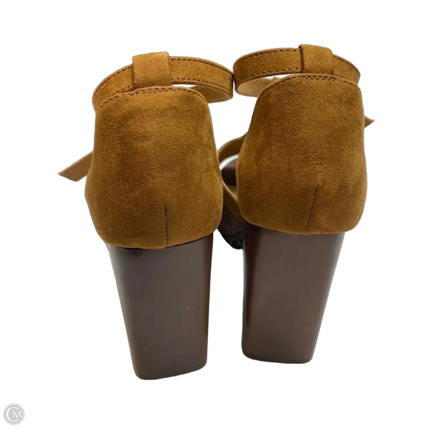 Sandals Heels Block By Cato In Brown, Size: 9