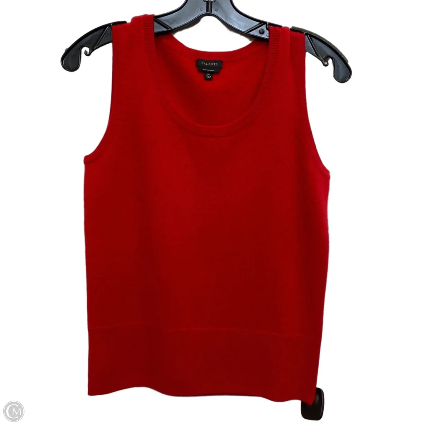 Top Sleeveless By Talbots In Red, Size: Xs