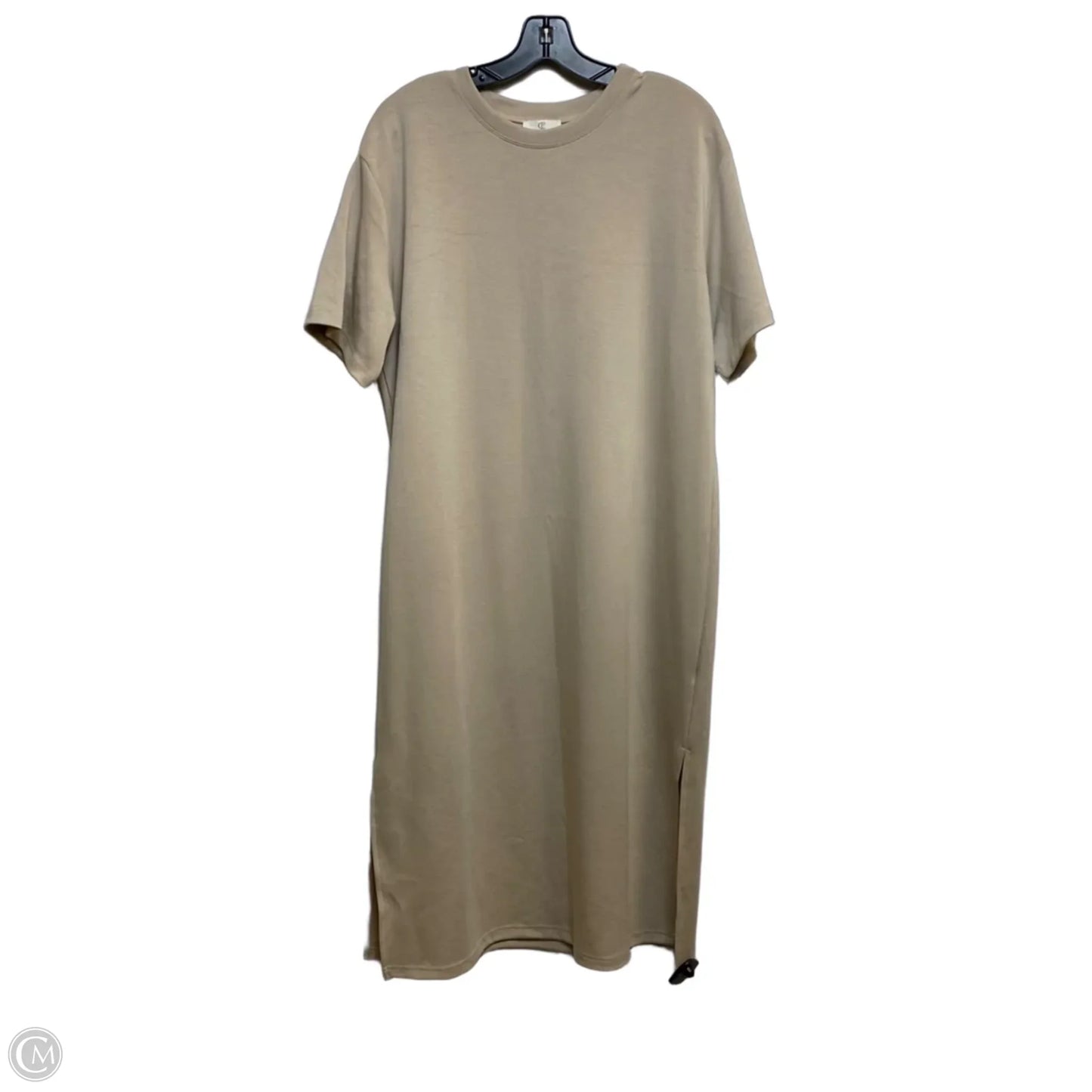 Dress Casual Midi By P Cill In Tan, Size: S