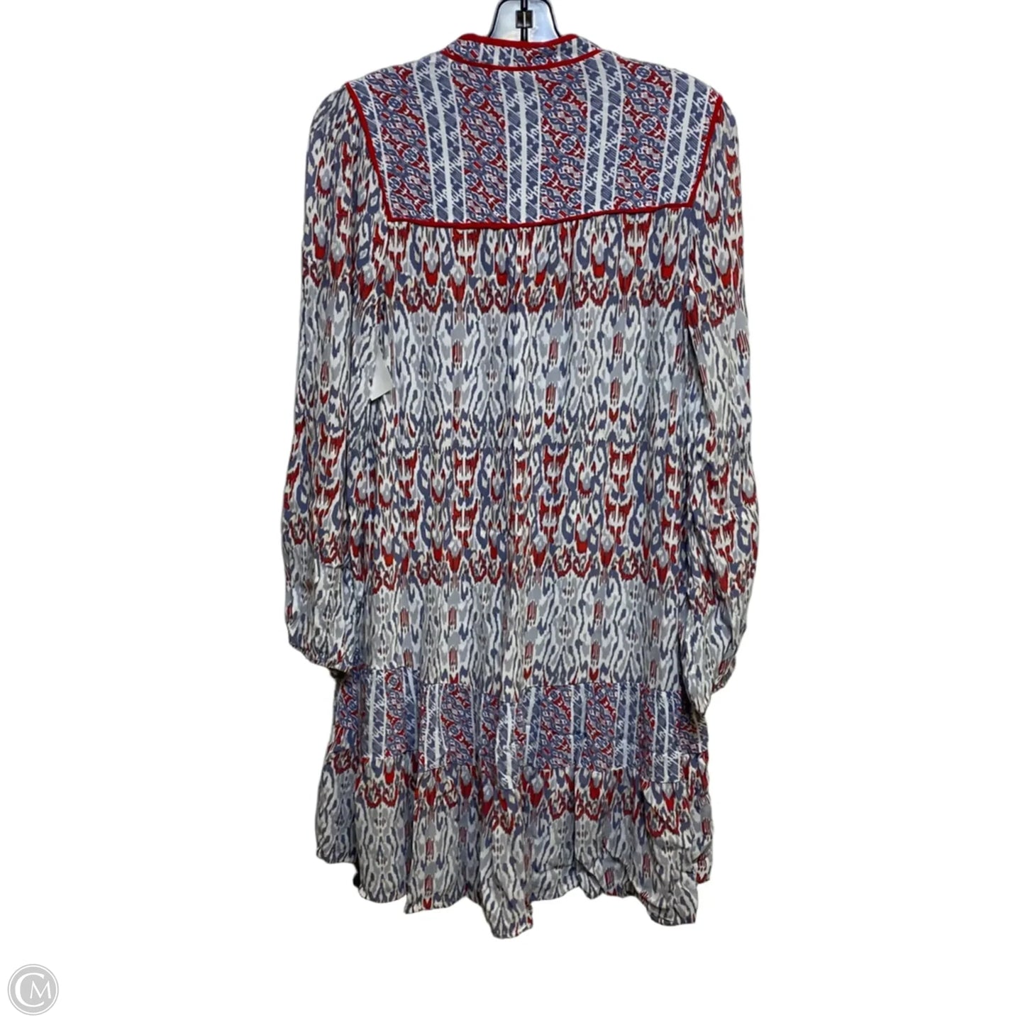 Dress Casual Short By Anthropologie In Blue & Red, Size: M