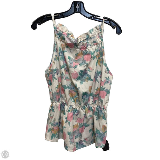 Top Sleeveless By Shein In Cream, Size: Xs