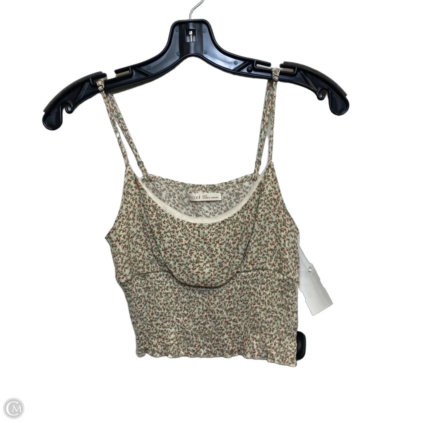 Top Sleeveless By Be Cool In Cream, Size: S
