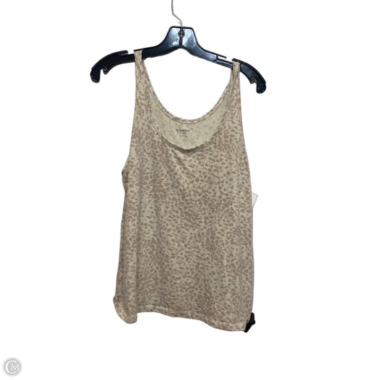 Top Sleeveless By Old Navy In Animal Print, Size: L
