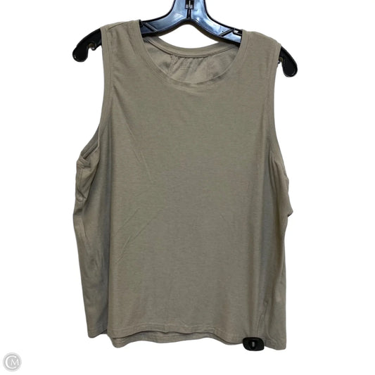 Athletic Tank Top By Jockey In Tan, Size: L